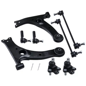 8Pcs Suspension Kit Lower Control Arm Ball Joint Tie Rod For 03-08 Toyota Matrix - Picture 1 of 9