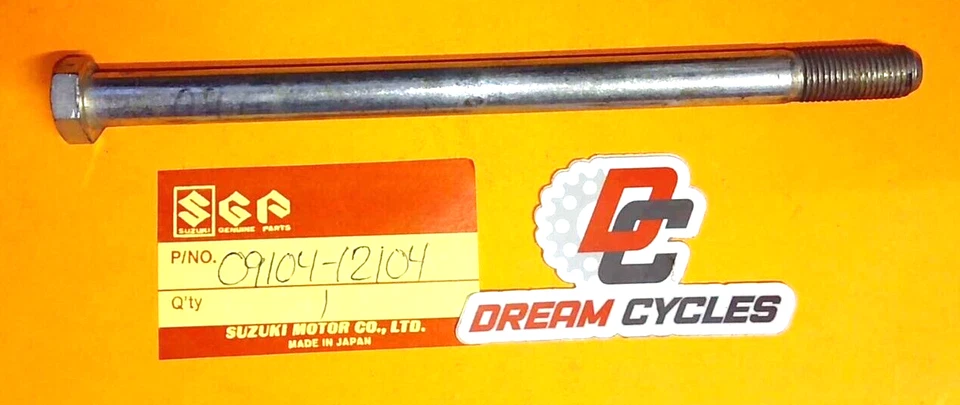 NOS GENUINE Suzuki T500 GT500 1968-1977 Engine Motor Mount Bolt 09104-12104 OEM - Image 1 of 1