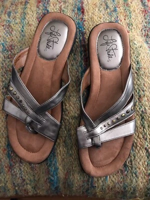 Стринги сандалии шлепанцы шлепанцы горки запонки туфли олова жизни шаг Erica 9 M - Изображение 1 из 4