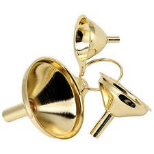Set imbuti in acciaio inox 3 pezzi oro olio da cucina metallo liquido per conserve HG