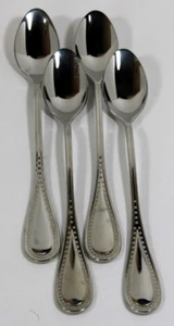 4 ajustes gourmet * cucharas de té helado de acero inoxidable con cuentas brillantes PROMISE NOUVEAU - Imagen 1 de 4