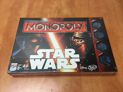 Star Wars Monopoly Hasbro Game Factory Sealed - 2015 Darth Vader Luke Skywalker - Image 1 of 4