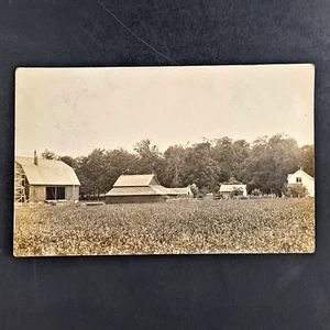 Antique DB Real Photo Postcard of Farmland in Central Wisconsin RPPC Unposted - Picture 1 of 3