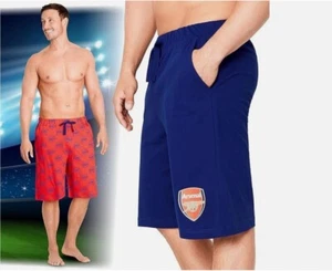 Arsenal 2er-Pack Jungen Nachtwäsche Shorts Baumwolle Lounge Schlaf PJ Unterteil UK LAGER - Bild 1 von 9