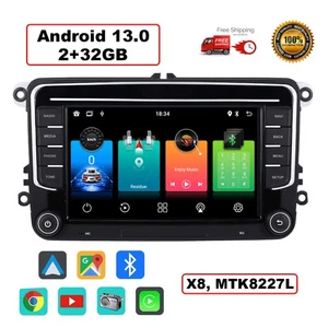 Autoradio CarPlay für VW Golf MK5 MK6 GPS Radio Sat Navi DAB mit WiFi BT 2+32G - Bild 1 von 14
