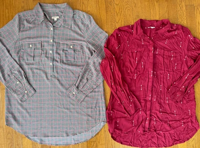 Lote de camisas túnica manga larga mujer (2 artículos) talla adulto XL envío gratuito Foto 1 de 4