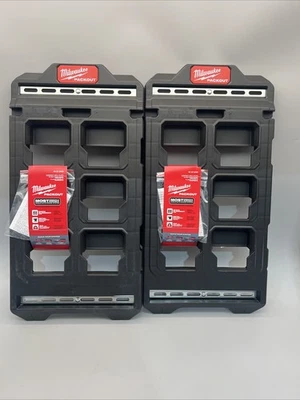 2 Pack Milwaukee 48-22-8496 PACKOUT Compact Wall Plate w/ Metal Mounting Points - Image 1 of 3