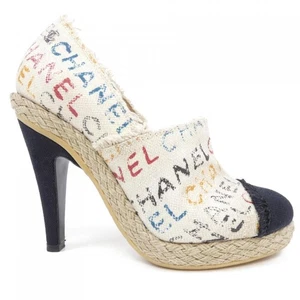 CHANEL Pumps Women's Size 36.5 White - Picture 1 of 6