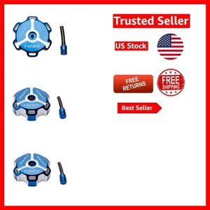 Motorcycle-Ready Blue Billet Gas Cap with Twist-On Closure – Modern Touch - Foto 1 di 4