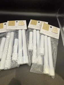 Lotto di 4 aste a colonna centrale in plastica per torte nuove - Foto 1 di 4