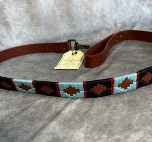 "Cinturones Macondo artesanales de cuero colombiano correa para perro nuevos con etiquetas 46""" - Imagen 1 de 4