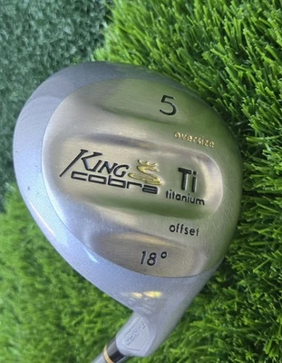 King Cobra Ti Titanium 18 degree Oversize Offset 5-wood Regular Flex Cobra grip - Image 1 of 4