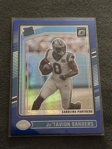 2024 Panini Donruss Optic Football #244 JaTavion Sanders (RC) Blu Hyper - Foto 1 di 2