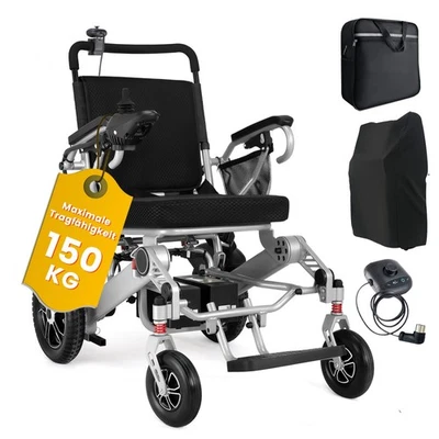 TRIPAIDE Doppelbatterie-Design, Elektrischer Rollstuhl für jedes Gelände, Hecksteuerung