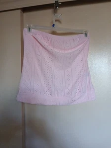 Shein Women's Pink Polyester Elastane Tube Top Sz 6 - Picture 1 of 6
