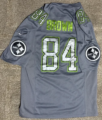 Футболка Antonio Brown Pittsburgh Steelers NFL Pro Bowl Nike серая размер 40 - Изображение 1 из 3