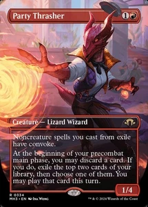 Party Thrasher- Modern Horizons 3 Borderless Regular MTG-NM - Picture 1 of 1