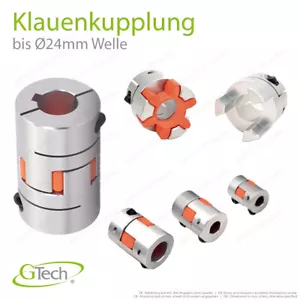 Klauenkupplung Elastomerkupplung Wellenkupplung D14L22 D20L25 D25L30 D30 D40 kV - Bild 1 von 28