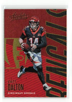 ANDY DALTON #19 2018 PANINI ABSOLUTE BENGALS SPECTRUM GOLD - Image 1 of 2