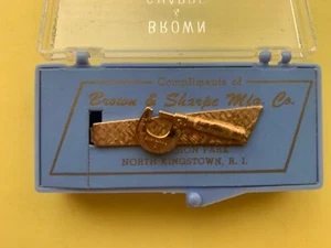 VINTAGE Promotional  Brown & Sharpe Clamp Tie Tack by Walter H. McKenna - Picture 1 of 3