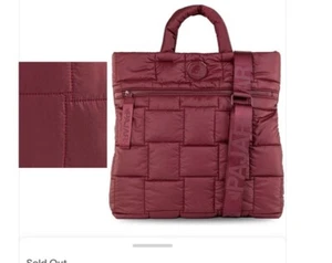 Pajar Tote Bag Top Handle rot mit Riemen EUC - Bild 1 von 9