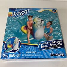 Bestway H20 Go! Flash N' Splash Seal Ride-On Inflatable Pool Toy - 62" x 45"