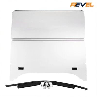 Parabrisas plegable transparente para carro de golf para kits de carrocería MadJax Storm con puntales de 3/4" Foto 1 de 4