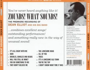DEAN ELLIOTT & HIS BIG BAND ZOUNDS! WHAT SOUNDS! NEW CD - Picture 1 of 1
