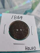 1859 DOMINION OF CANADA ONE 1 CENT VICTORIA LARGE PENNY COIN
