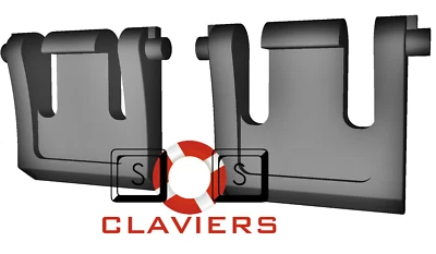 Corsair K60 RGB Pro Tastatur Spare Ersatz Tilt Leg Ständer Foot Feet Set - Bild 1 von 4