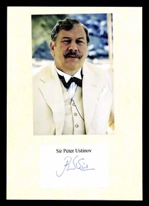 Peter Ustinov 1921-2004 u.a. Quo Vadis ? Original Signiert ## BC G 38132 - Picture 1 of 2