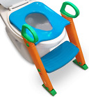 POTTY TRAINING Toilet Seat with Step Stool Ladder Handles Kids Toddlers
