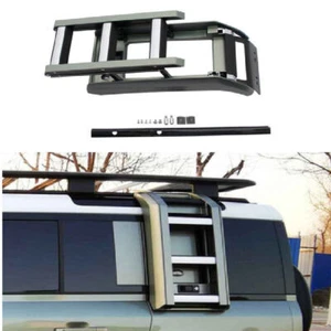 Foldable Liftable Ladder Protective Frame Fits for Land Rover Defender 2020-2023 - Picture 1 of 5