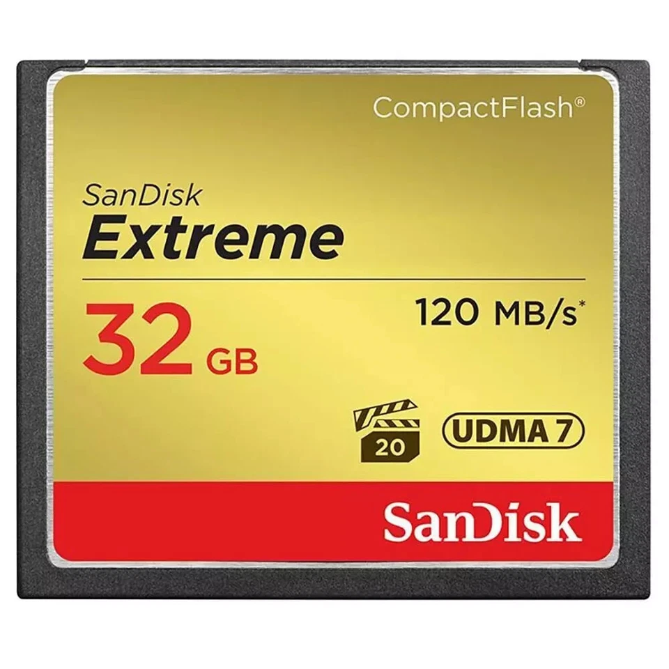 SanDisk Extreme 120MB/sec 800x Compact Flash Card  32GB  SDCFXSB-032G-G46 - Image 1 of 1