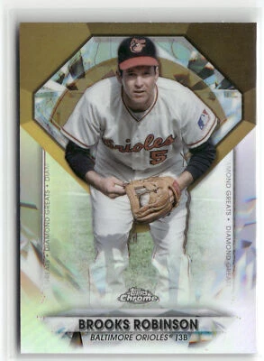2022 Topps Chrome Update Diamond Greats Die Cuts #DGC-28 Brooks Robinson - Image 1 of 2