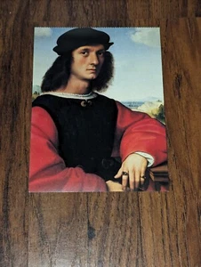 RARE VINTAGE POSTCARD RAFFAELLO SANZIO OIL PANEL NEW YORK - Picture 1 of 2