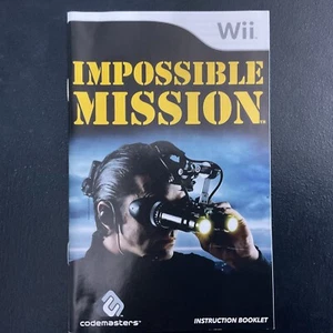 Impossible Mission Nintendo Wii solo manual de instrucciones - Imagen 1 de 2