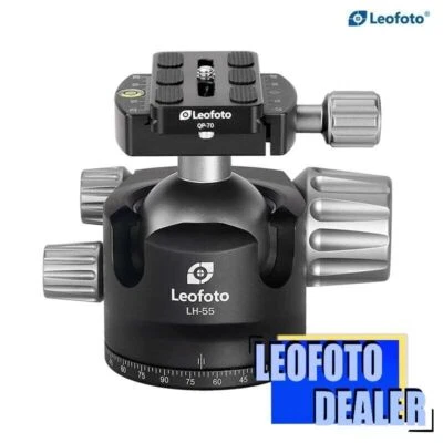 Leofoto LH-55 Ball Head Tripod Head 55mm Aluminum w Quick Release Plate / ARCA - Image 1 of 4