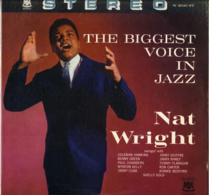 NAT WRIGHT "THE BIGGEST VOICE IN JAZZ" VOCAL JAZZ LP 1961 WARWICK 2040 STEREO - Picture 1 of 3