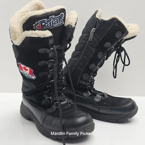 Pajar 63 Canada Greenland wasserdichte schwarze Winterstiefel Damengröße 8 hoher Reißverschluss - Bild 1 von 7