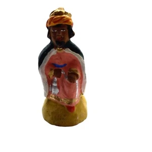 Balthasar Weiser Mann Terrakotta Santons Weihnachtskrippe Paul Fouque Vintage - Bild 1 von 7