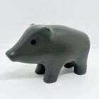 Play Mobile - dunkelgrau Wildschwein Schwein Tier Figur Spielzeug Minifigur Zoo Farm