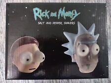 Rare Rick and Morty Heads Salt and Pepper Shakers New in Box 