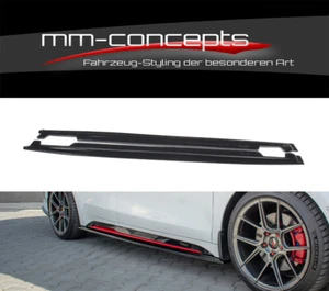 CUP faldones laterales enfoques NEGRO para KIA Pro Cee'd ProCeed GT MK3 Side Skirts - Imagen 1 de 10