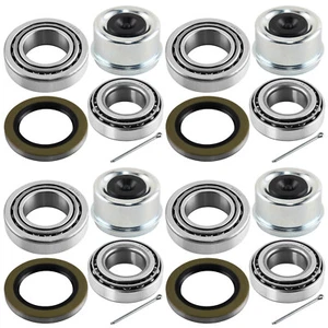 4 Set Complete Trailer Bearing Kit for 5200- 6000# Axles 15123 / 22580 Bearings - Picture 1 of 7