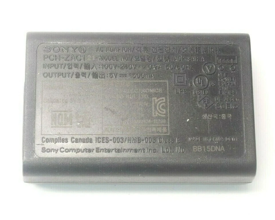 Adaptador de fuente de alimentación de CA SONY ADP-8ARA cargador salida 5V 1500mA Foto 1 de 1
