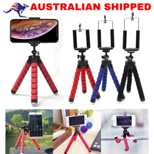 Phone Holder Camera Octopus Bracket Mini Tripod Stand Flexible For Universal - Picture 1 of 9