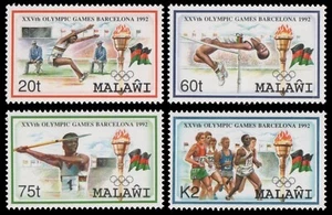 Malawi 1992 - Mi-Nr. 601-604 ** - Estampillada sin montar o nunca montada - Olympia Barcelona - Imagen 1 de 1