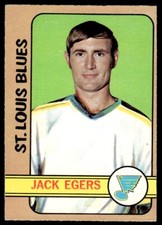 1972-73 O-Pee-Chee . Jack Egers Rookie St. Louis Blues #107 R66