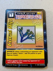 LOT OF 4 CORAL RIP POWER BLAST 44 Bandai Digimon Card Series 1999  - Picture 1 of 1